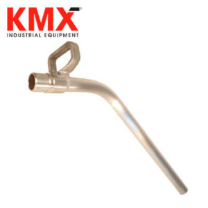 Boquilla conector para descarga de combustible compatible con pistola Flomax, diseño 45° de 38 mm.