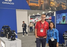 KMX visita a Graco en Minexpo 2024 en Texas, USA.